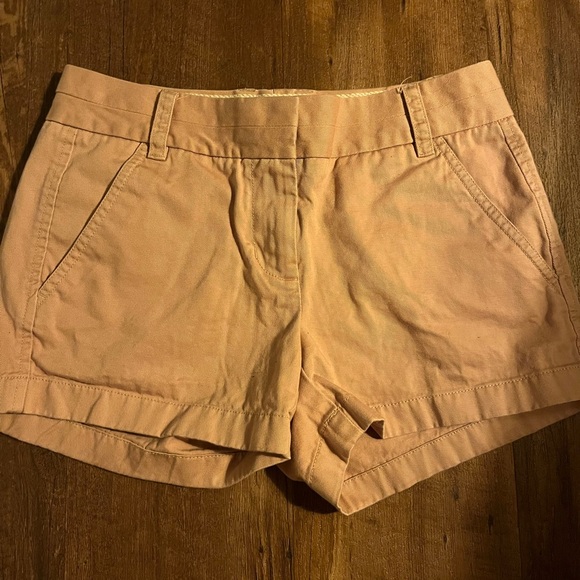 Pink J.Crew Chino dress shorts. Size 00 - Picture 1 of 3